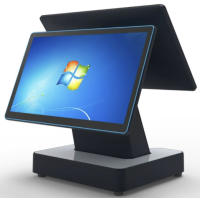 愛寶AB-9100觸摸雙屏收銀機一體機餐飲快餐奶茶市便利店收款機 旗艦版連鎖店