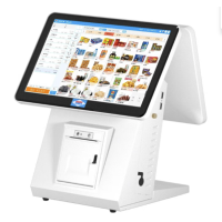 愛寶（Aibao） AB-8600觸摸屏雙屏收銀機一體機超市餐飲零售母嬰高端收款機 128-8(雙屏版)