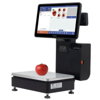 愛寶Ai智能識別收銀機雙屏收銀稱一體機水果零食店生鮮市電子秤稱重 Ai標簽 雙屏 旗艦版