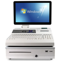 愛寶4800V收銀機收款機一體機餐飲服裝市便利店掃碼收銀系統 白色 單店版